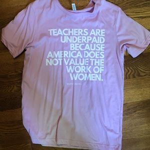 Pink t-shirt bought online through a social media activist. Paid $25